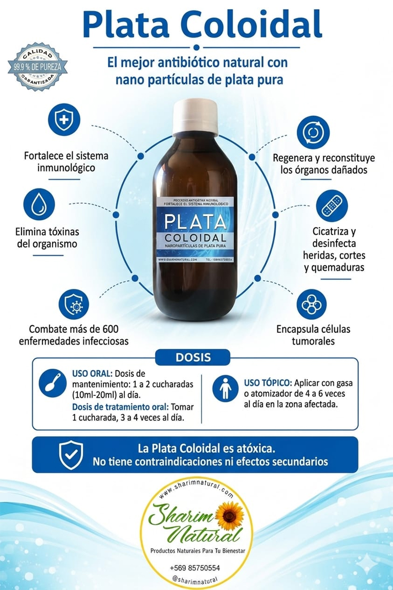Plata Coloidal - Beneficios